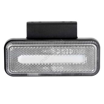 Lampa obrysowa LED OM-02-W prostokątna biała AMIO-02377