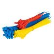 Opaski zaciskowe plastikowe wielokolorowe zestaw 150 szt. AMIO-04316 - 2