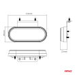 Lampa obrysowa LED OM-01-O owalna pomarańczowa AMIO-02374 - 5