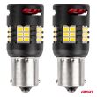 Żarówki LED CANBUS PRO series 1156 BA15S P21W R10W R5W 24x3020 SMD FAN White 12V 24V AMIO-03721 - 2