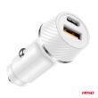 Ładowarka samochodowa USB-A + USB-C 20W AMIO-03878 - 3