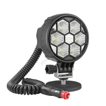 Lampy robocze z diodami LED 12-24V - 1500lm - 2500lm - wiązka rozproszona / skupiona -  z uchwytem magnetycznym 