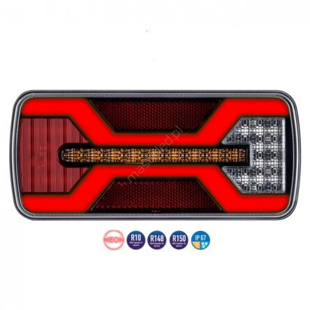 L2428 Lampa tylna LED X-SPIDER 1 P/M bajonet
