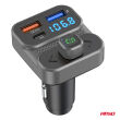 Transmiter samochodowy FM 2×USB-A 1×USB 12V 24V AMIO-04649 - 4