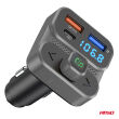 Transmiter samochodowy FM 2×USB-A 1×USB 12V 24V AMIO-04649 - 7
