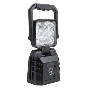 Lampa robocza przenośna biała z funkcją lampy ostrzegawczej 15W (BATT) AMIO-04865