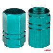 Aluminiowe nakrętki na wentyle kapturki zielone 4 szt AMIO-03632 - 3