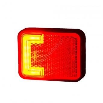 Lampka obrysowa LED czerwona tylna LD 2744 12/24V