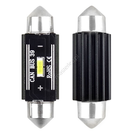 Żarówki LED CANBUS 1860 1SMD UltraBright Festoon C5W C10W C3W 39mm White 12V 24V AMIO-02443