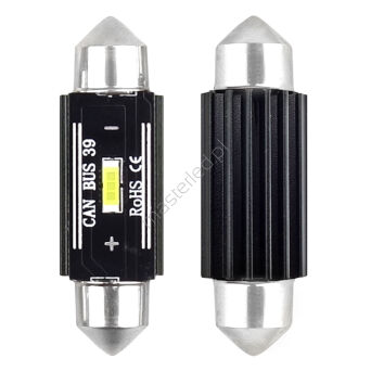 Żarówki LED CANBUS 1860 1SMD UltraBright Festoon C5W C10W C3W 39mm White 12V 24V AMIO-02443