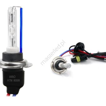 Żarówka ksenonowa żarnik hid xenon H7M 8000K metal AMIO-01428
