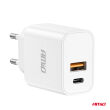 Ładowarka sieciowa PRO-09 USB + USB-C 20W Quick Charge 230V AMIO-02935 - 3