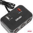 Rozdzielacz gniazda zapalniczki z ładowarką 1x USB-A 1x USB-C QC4.0 12V 24V 120W 80cm AMIO-04365 - 6