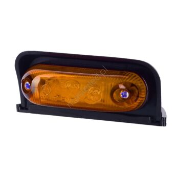 Obrysówka LED LD 233 pomarańczowa owalna w wersji narożnej 12/24V