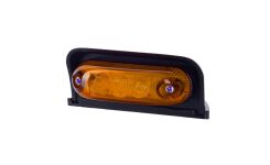 Obrysówka LED LD 233 pomarańczowa owalna w wersji narożnej 12/24V