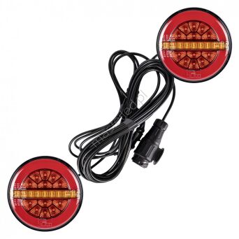 Zestaw lamp na magnes L1883 -ZM + przewód 7,5m + wtyczka 7 pin