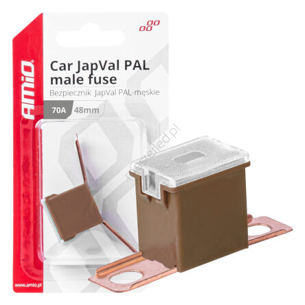 Bezpiecznik samochodowy JAPVAL PAL męski 48mm 70A AMIO-03422