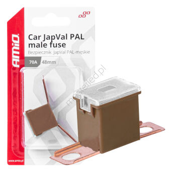 Bezpiecznik samochodowy JAPVAL PAL męski 48mm 70A AMIO-03422