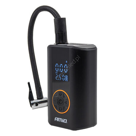Kompresor samochodowy bezprzewodowy z wyświetlaczem LED 40W USB-C ACOMP-25 AMIO-04414