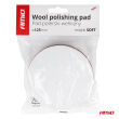 Pad polerski wełniany futro polerskie soft miękki na rzep 125 mm AMiO-03704 - 3