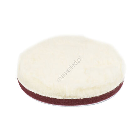 Pad polerski wełniany futro polerskie soft miękki na rzep 125 mm AMiO-03704