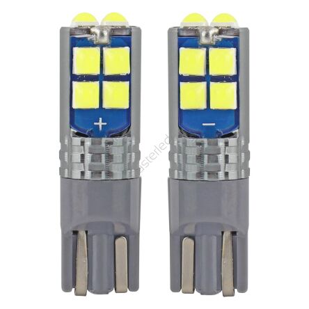 Żarówki LED W5W CANBUS 10SMD 3030 T10 12V 24V AMIO-02447