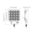 16xLED square work lamp PLUS L0178 - 7
