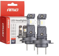 Żarówki samochodowe LED seria HYBRID H7 H18 6000K Canbus 60W AMIO-04115