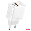 Ładowarka sieciowa Quick Charge GaN 38W USB-A + USB-C AMIO-04287 - 2