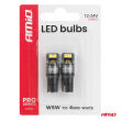 Żarówki LED FULL PRO T10 W5W 4x3030 SMD białe 12V 24V AMIO-03580 - 4