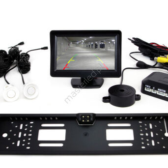 Zestaw czujników TFT01 4,3" z kamerą CAM-402 LED 4 sensory białe