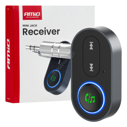 Odbiornik bluetooth na mini jack AUX AMIO-04658