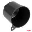 Lejek plastikowy czarny uniwersalny do paliwa cieczy wody owalny 12 cm AMIO-04043 - 2