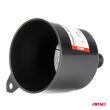 Lejek plastikowy czarny uniwersalny do paliwa cieczy wody owalny 12 cm AMIO-04043 - 3