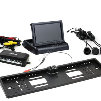 Zestaw czujników parkowania TFT02 4,3" z kamerą HD-402-LED 4 sensory czarne