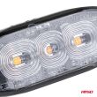 Lampa błyskowa ostrzegawcza płaska 3 LED R65 R10 12-24V AMIO-02297 - 2