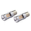 Żarówki LED CANBUS BAU15S PY21W Pomarańczowa Amber 12V 24V AMIO-02580 - 6