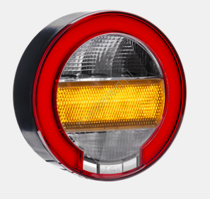 Lampa tylna LED 112mm - stop, pozycja, kierunkowskaz 12/24V
