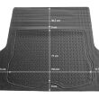 Mata do bagażnika uniwersalna gumowa 137x108cm TM02 AMIO-02466 - 5