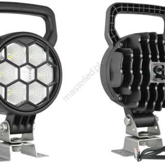 Lampa robocza LED 12/24V, 1500lm, rozproszona wiązka, z uchwytem