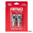 Żarówki LED FULL CANBUS PRO T4W BA9S 4x3030 SMD White 12V 24V AMIO-03582 - 4