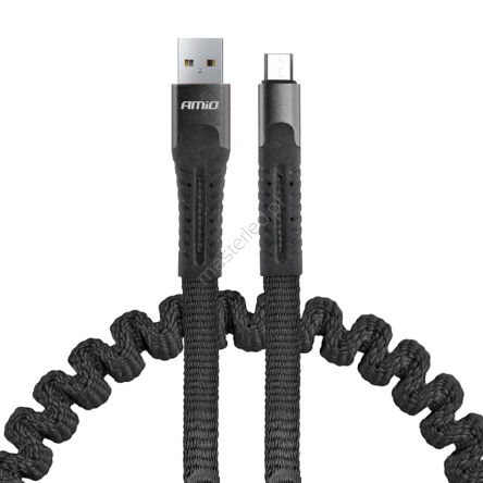 Kabel USB micro USB sprężynujący 1.2 m UC-12 AMIO-02529