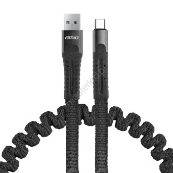 Kabel USB micro USB sprężynujący 1.2 m UC-12 AMIO-02529