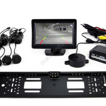Zestaw czujników TFT01 4,3" z kamerą CAM-402 LED 4 sensory czarne