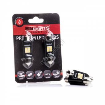 BLISTER 2pcs- EPL196 C10W 39MM 6 SMD 2016 CANBUS 6000K
